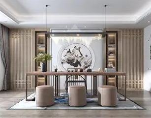 江北新中式风格茶室如何规划设计