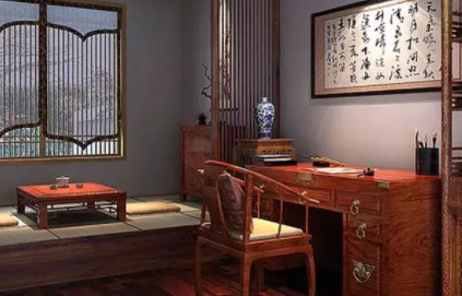 江北书房中式设计美来源于细节
